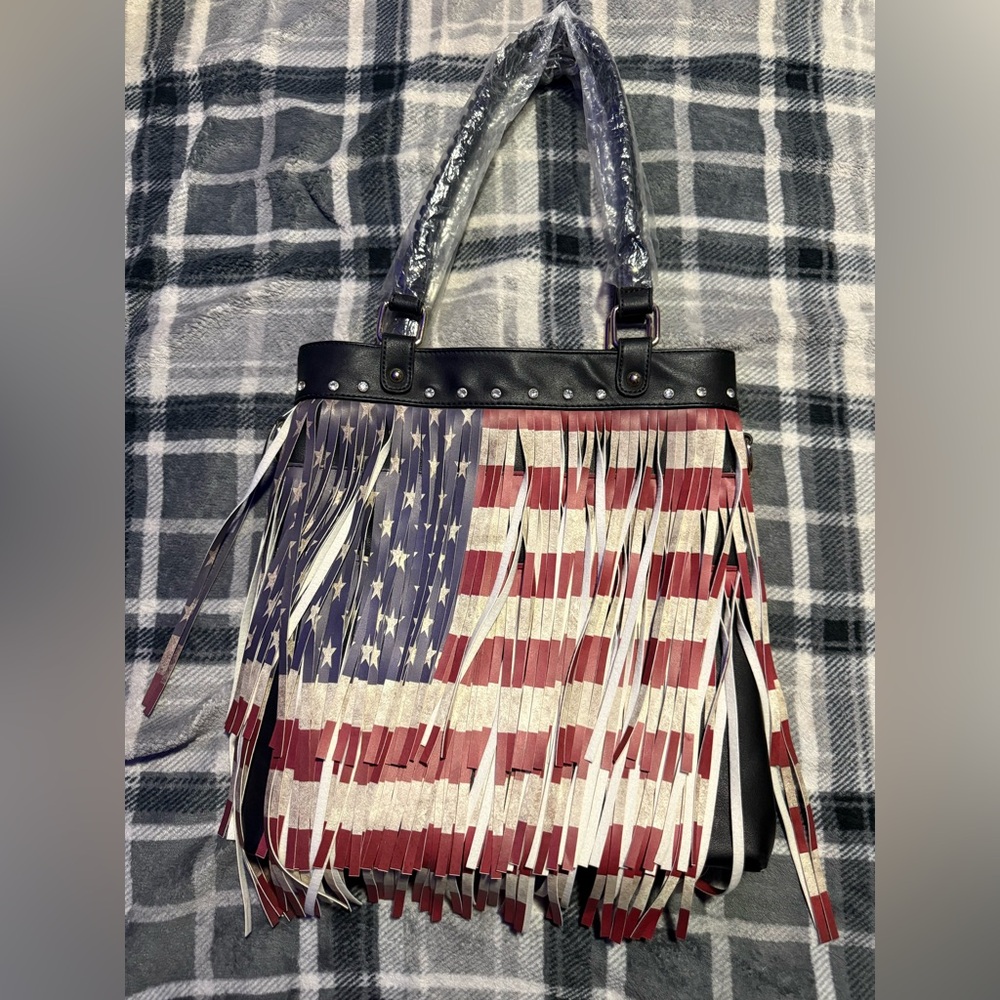 Patriotic Fringe Shoulder Bag